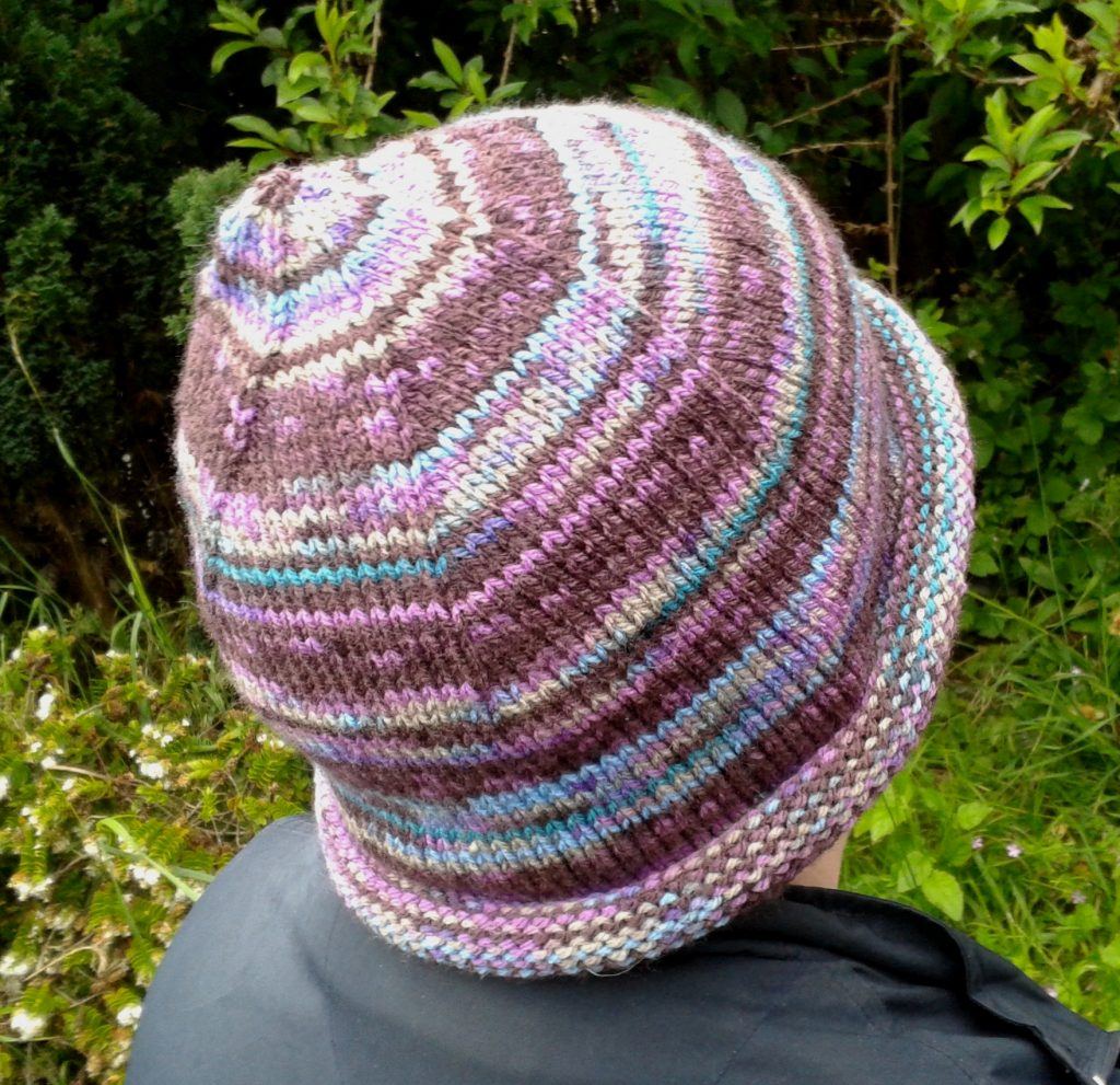 Handknitted rolled brim beanie hat and size or colours - Conscious Crafties