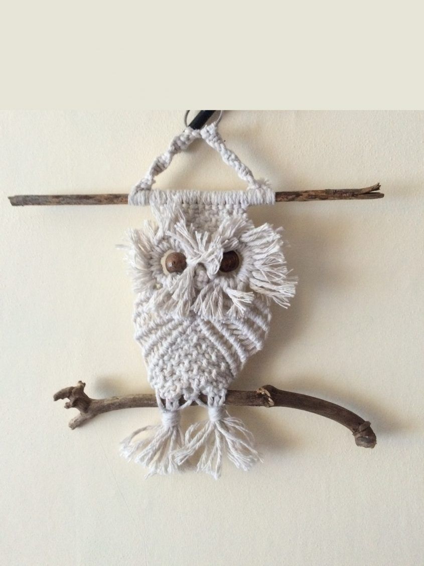 Handmade Macrame Owl Wall Hanging - Conscious Crafties
