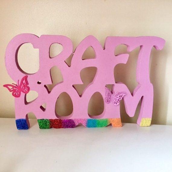 craft room sign plaque