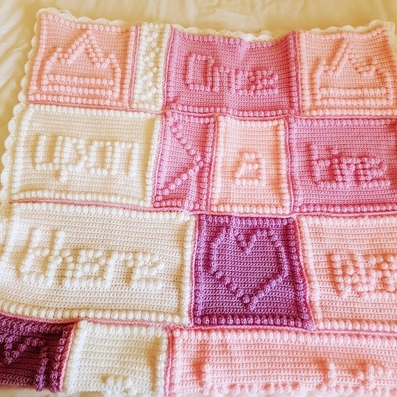 princess appliques blanket Once upon a time crochet baby blanket