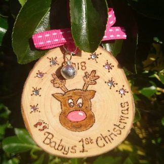 Baby reindeer christmas decoration