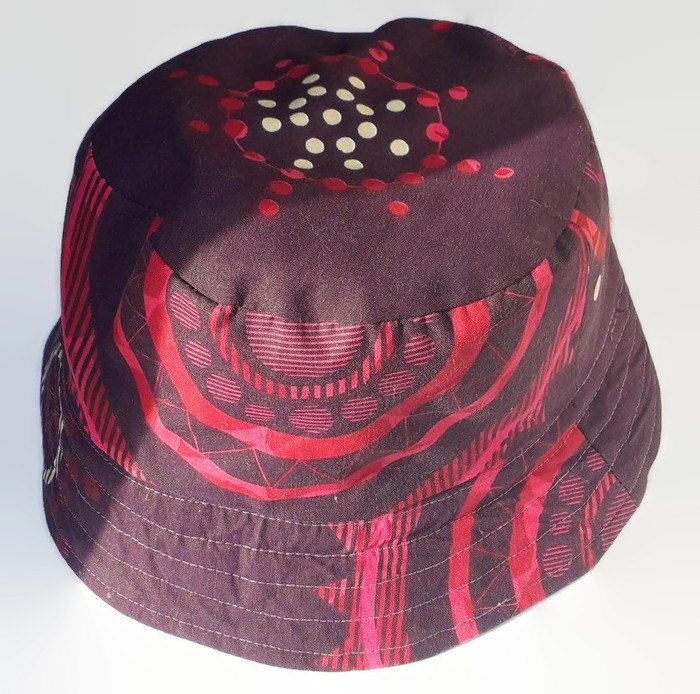 pretty green smiley bucket hat