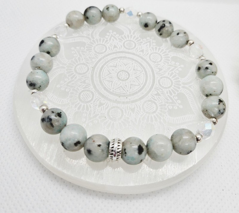 Sesame Jasper Stretch Bracelet - Conscious Crafties